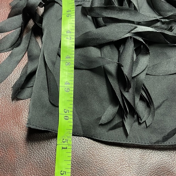 JS Collections black halter feather formal dress 2 - Picture 12 of 16